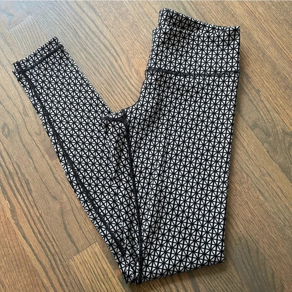 Lululemon Wunder Under Pant Full-On Luon Tri Geo Silver Spoon Black 4 W5G95S - Picture 4 of 12